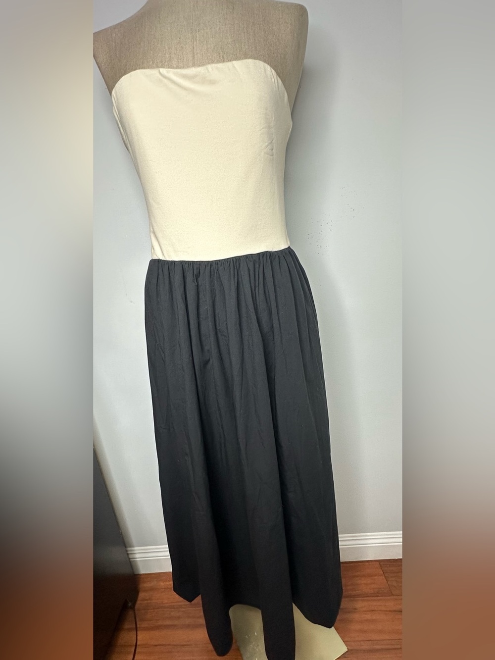 JCrew Strapless colorblock mixy dress - Picture 4 of 9
